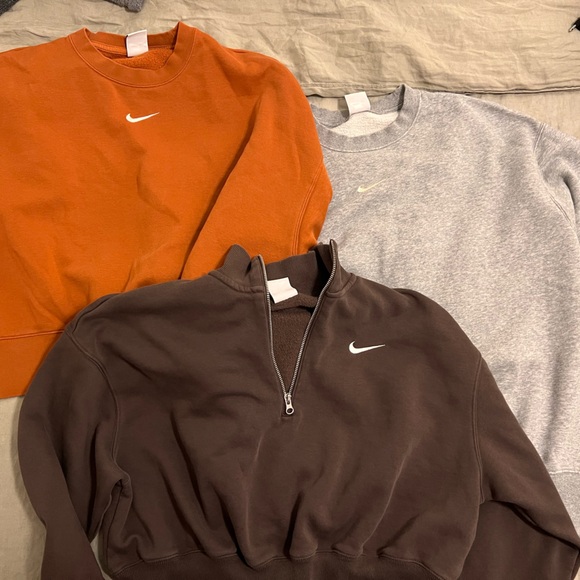 Nike Sweaters - 3 nike sweaters women’s size large